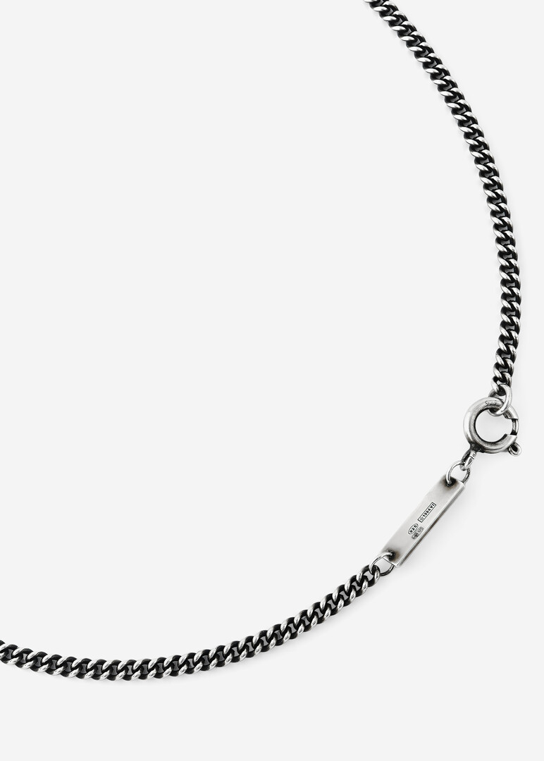 silver necklace with pendant KUNO