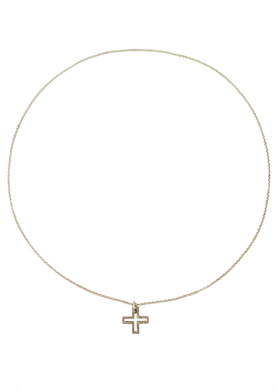 Колье с подвесами 22.77 Колье из серебра с подвеской-крестом CROSS PENDANT 5