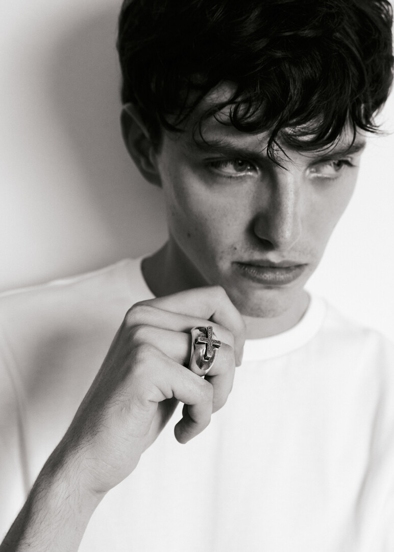 Кольцо из серебра с крестом CROSS RING GLOSSY