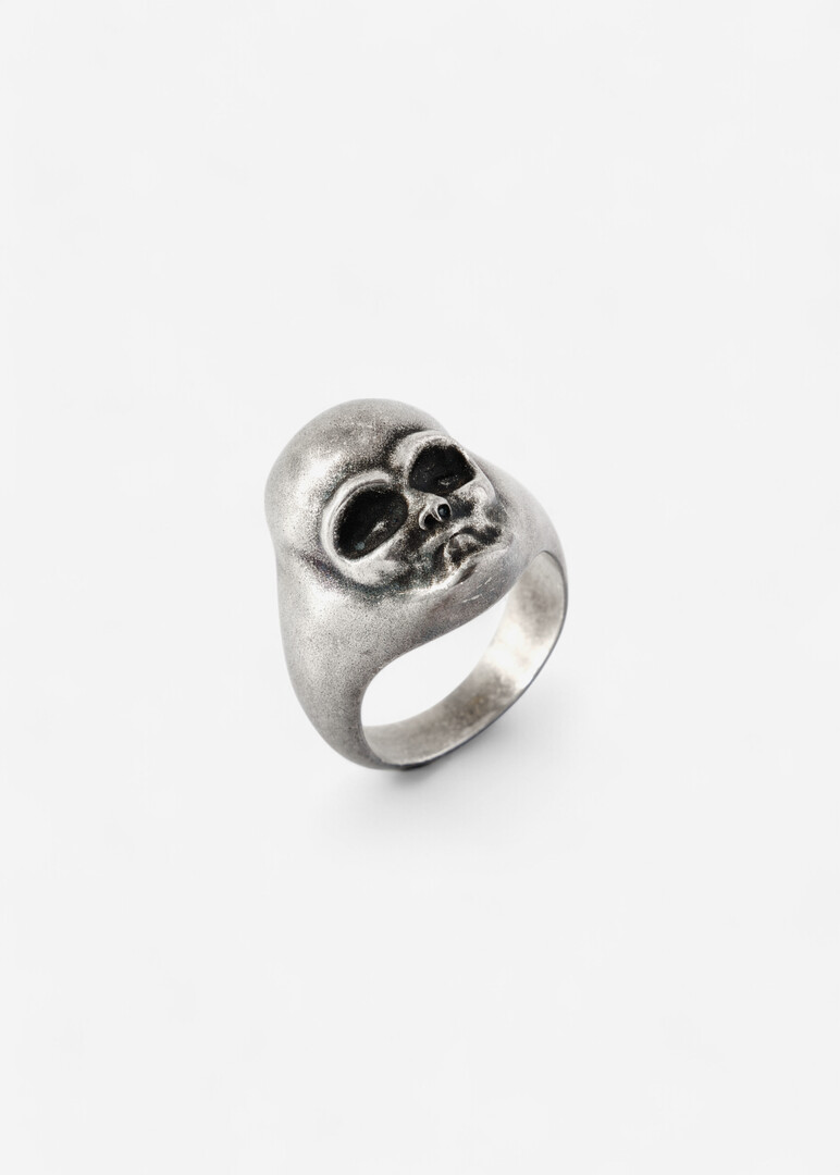 Ring with a face made of silver RISTO AMULET