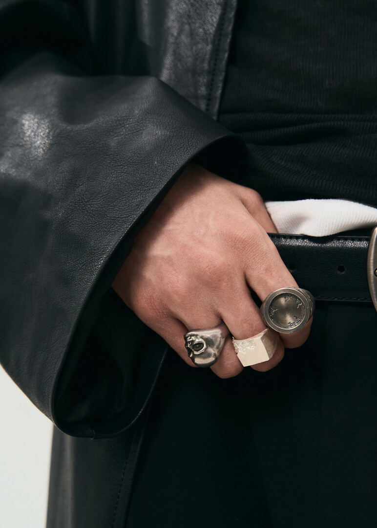 Ring with a face made of silver RISTO AMULET