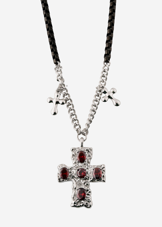 Колье INDULGENCE safina concept Серебристое колье Mary Red SL