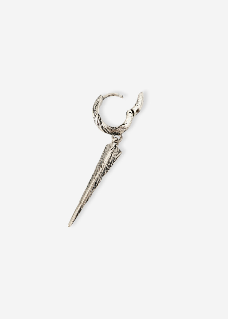 silver mono earring INTERSTARROW MINI EARRING