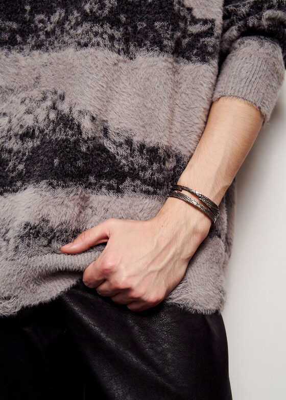 Жесткие браслеты SHE IS MONO Браслет из серебра GRAVITY BRACELET