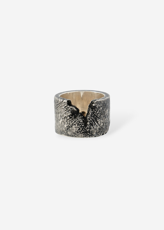 Широкие кольца SHE IS MONO Кольцо из серебра ASTEROID RING