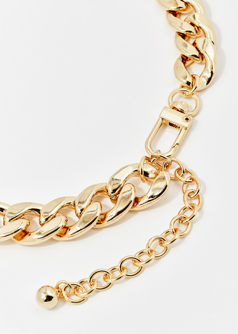 Bicolor Large Chain Necklace