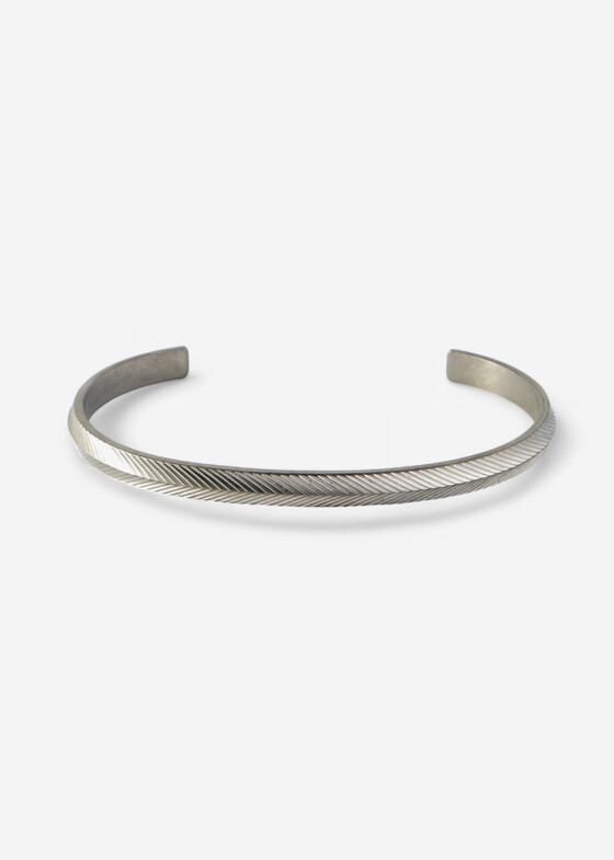 Жесткие браслеты Fossil Открытый браслет harlow linear texture
