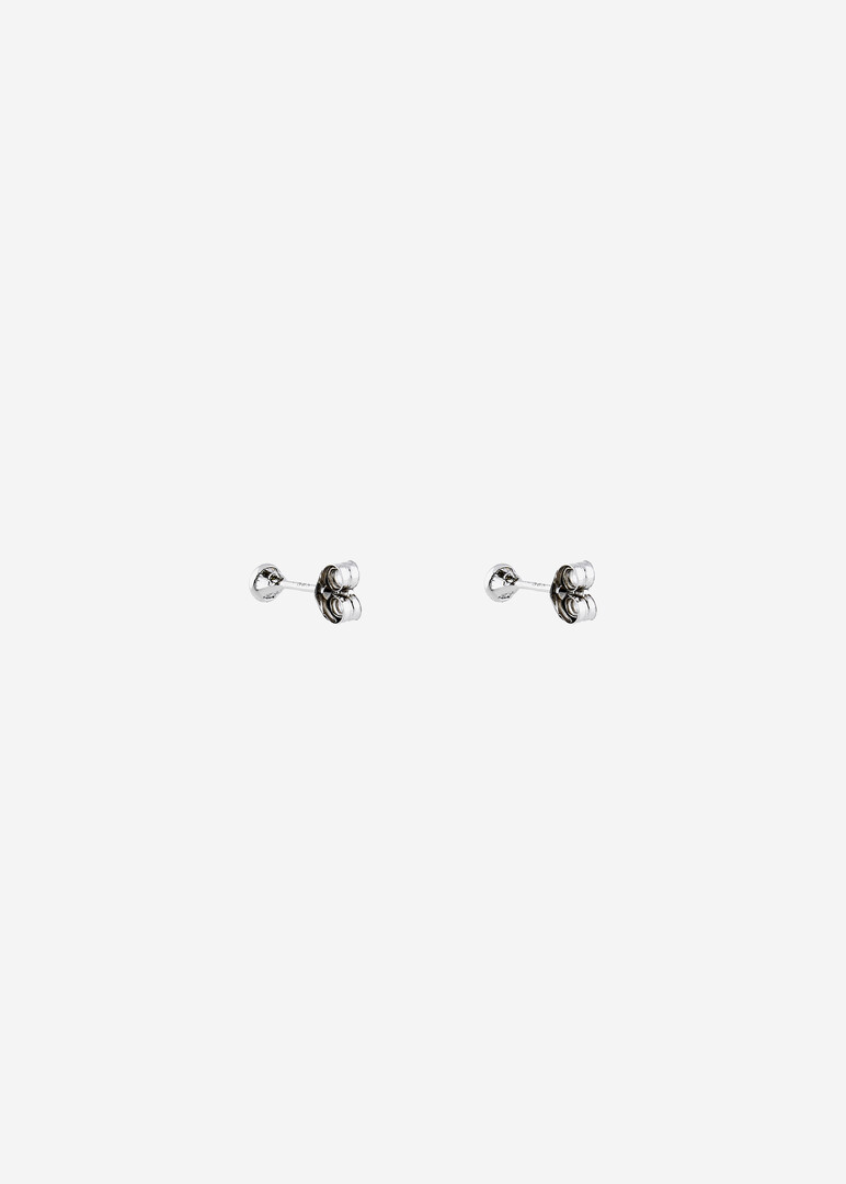 white gold pave-set cubic zirconia studs