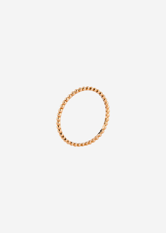 Тонкие кольца Blush Кольцо из розового золота в форме шариков