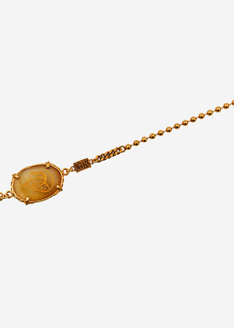 peace engraved horn bracelet