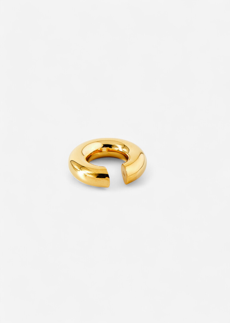 gold plated cuff made of silver