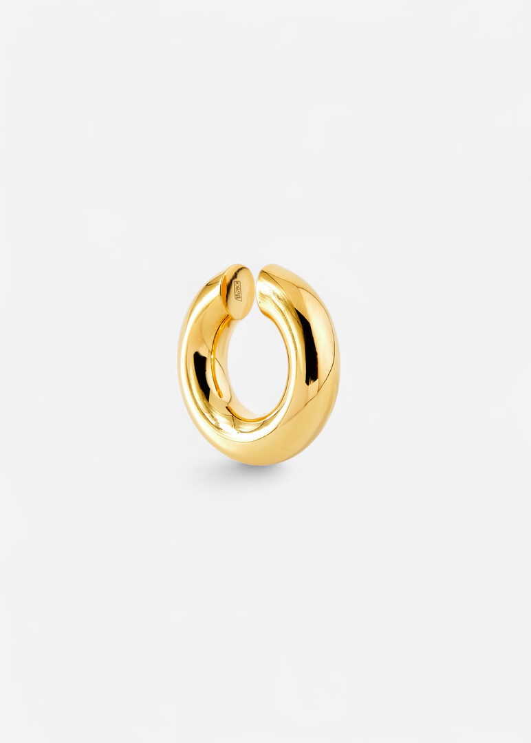 gold plated cuff made of silver