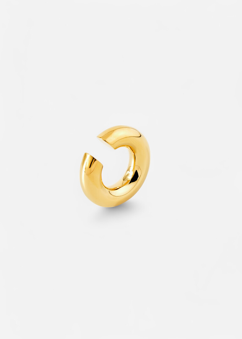 gold plated cuff made of silver