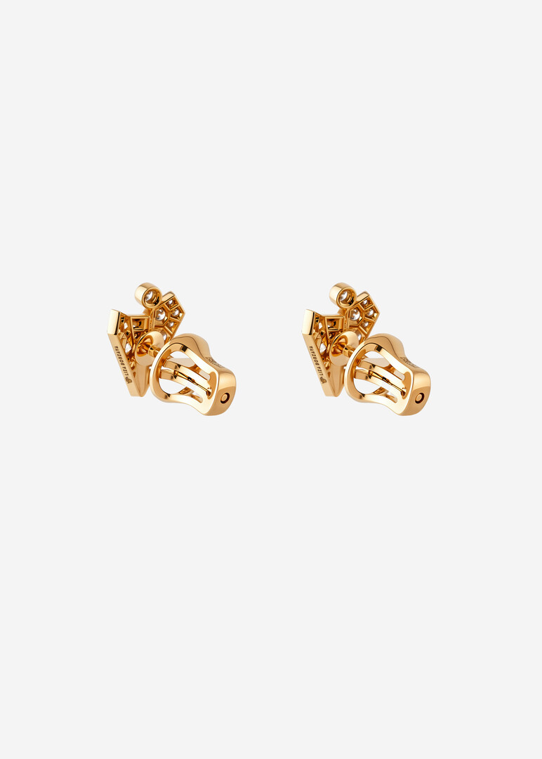 gold diamond earrings from «Diamond Airplanes» collection