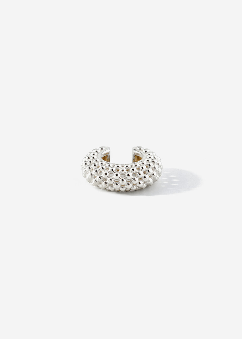 CURLY silver cuff