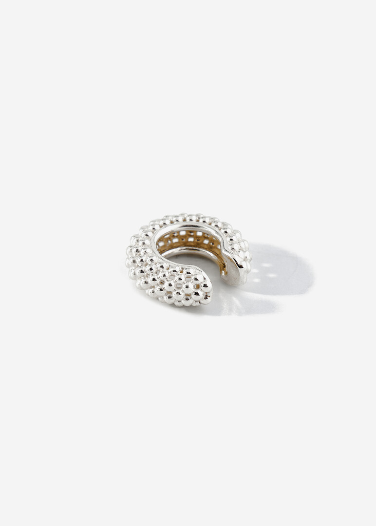 CURLY silver cuff
