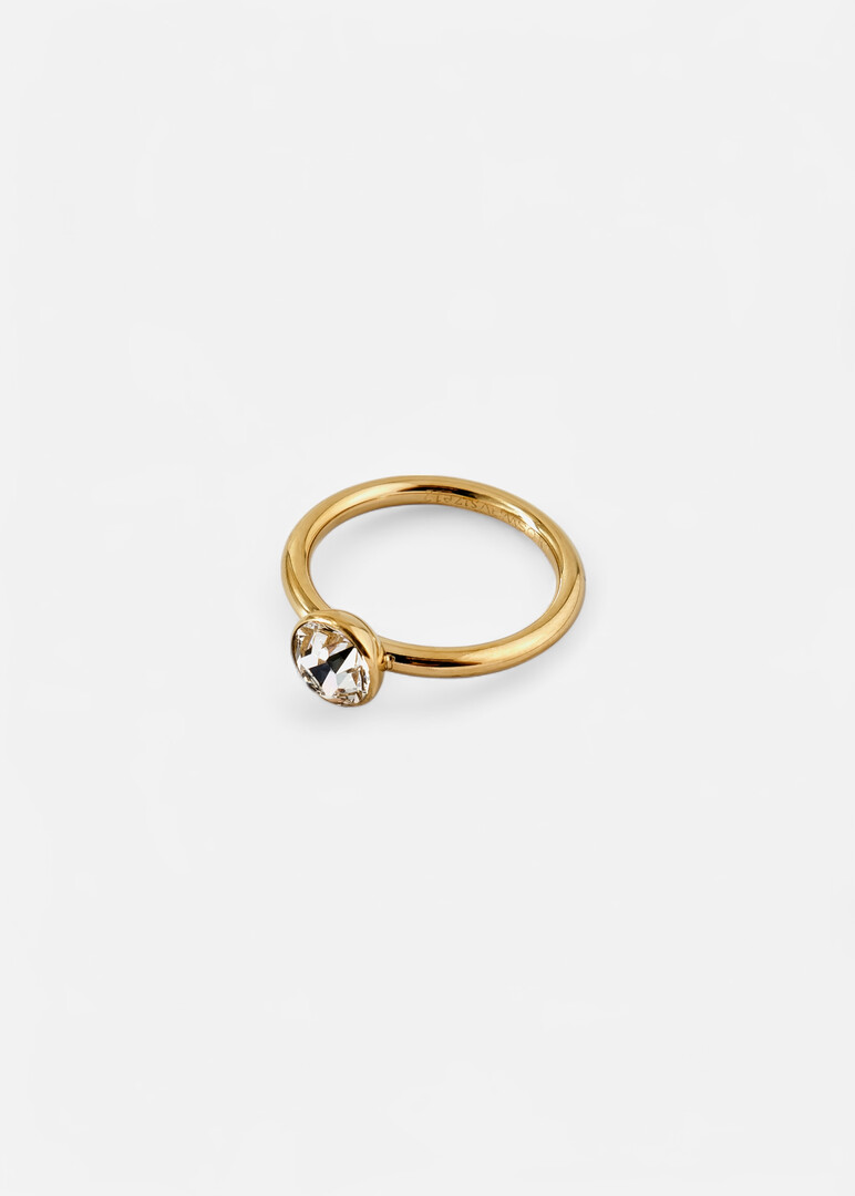 Gold ring with SYMPHONIA crystal