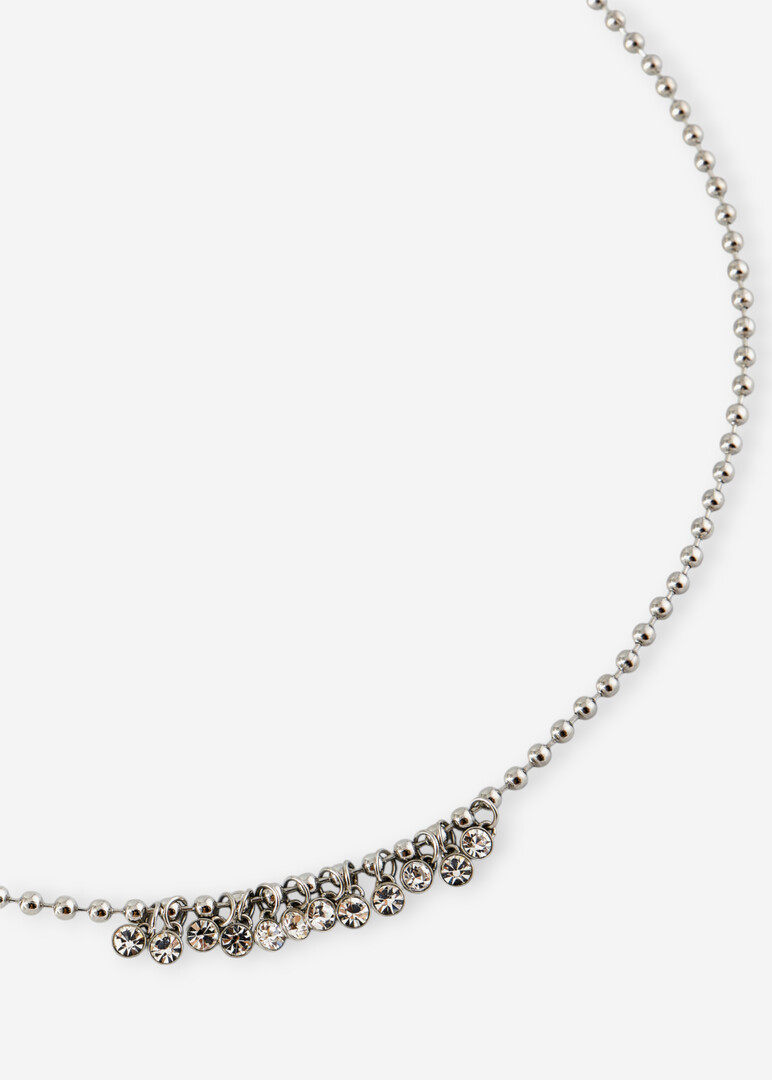 Silver necklace with SYMPHONIA crystals