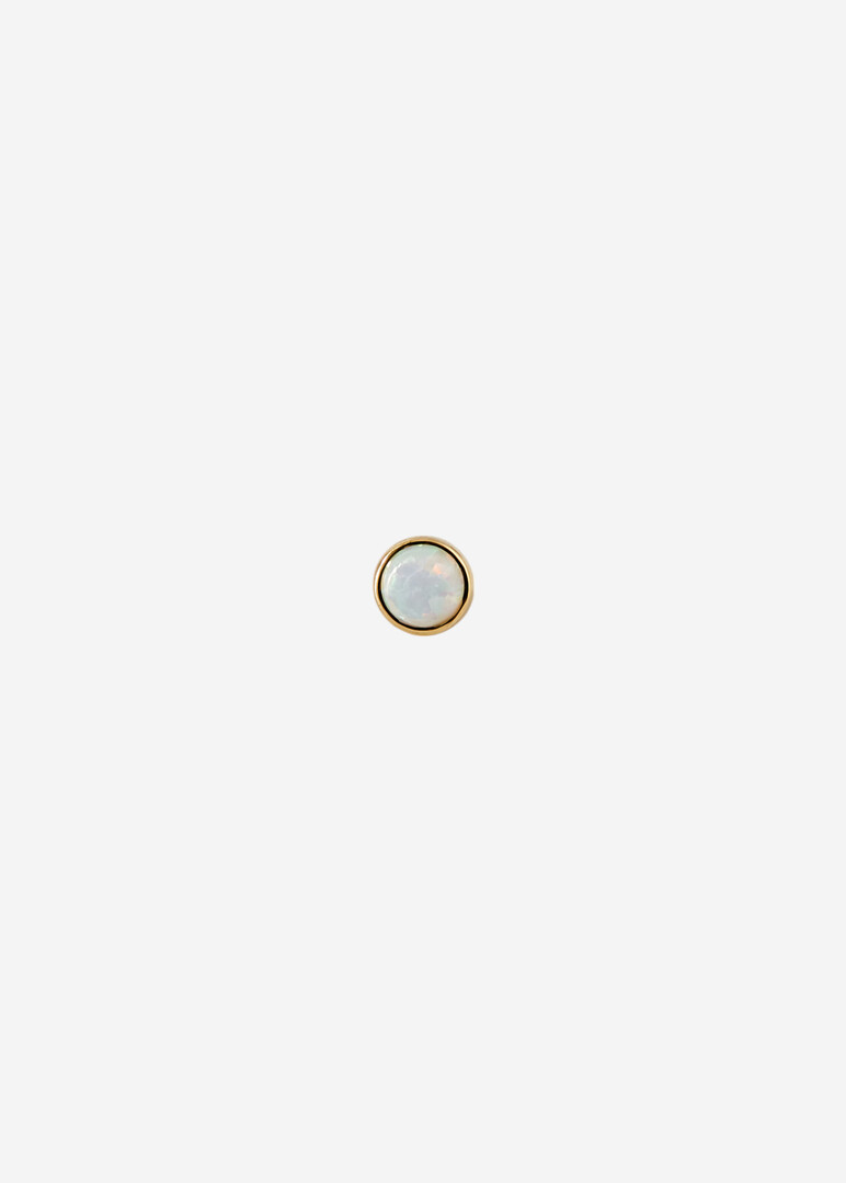 Opal cab Gold piercing top