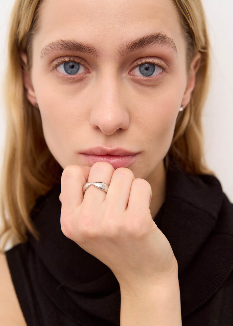 silver ring «Lup»