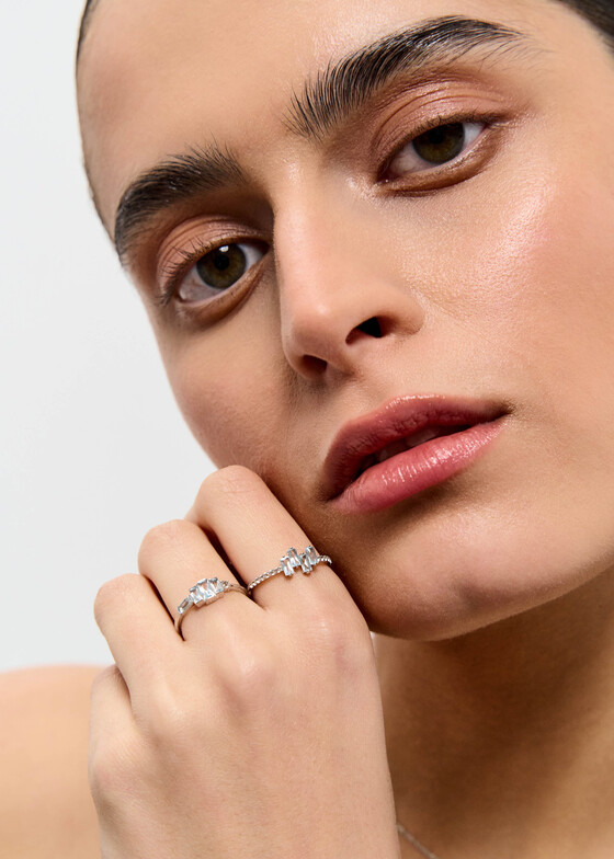Тонкие кольца Herald Percy Diamonds Кольцо из золота с топазом