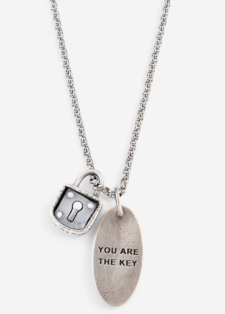 кулон с замком You are the key