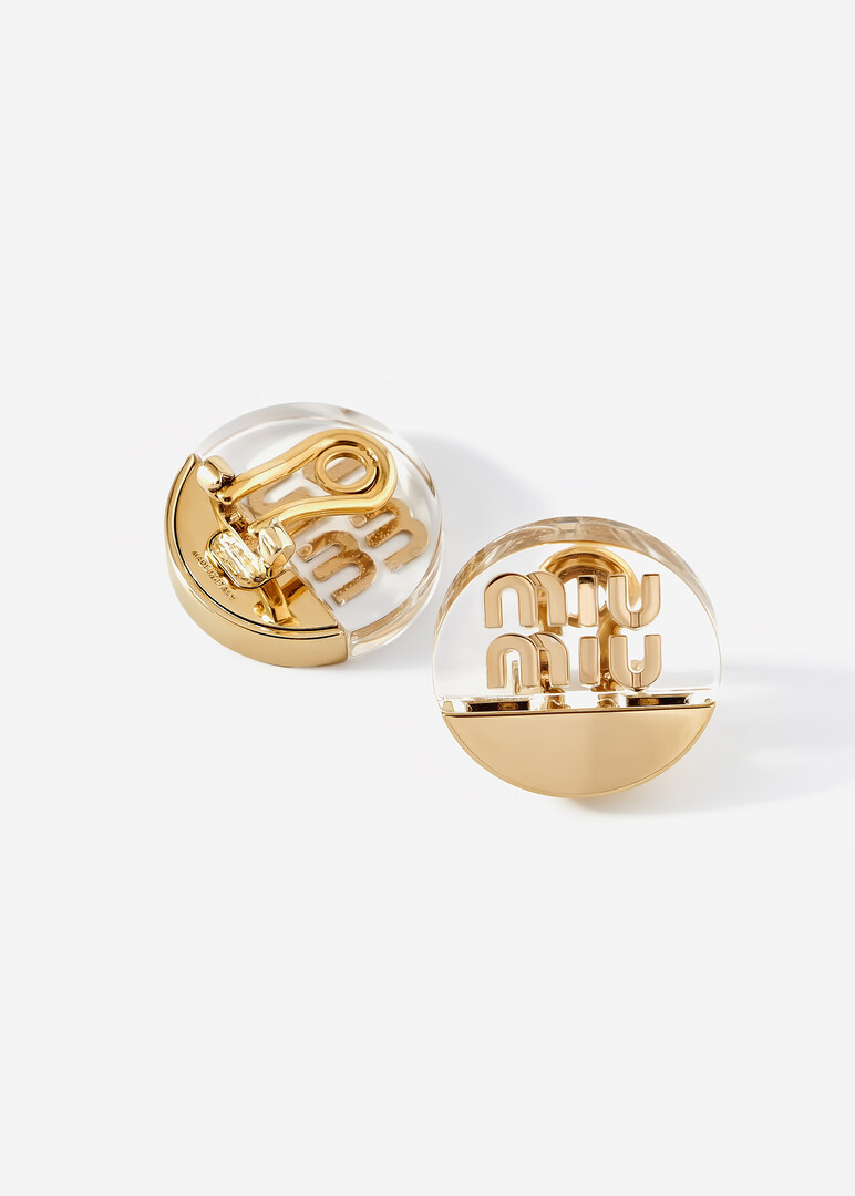 Golden clip on  Miu Miu