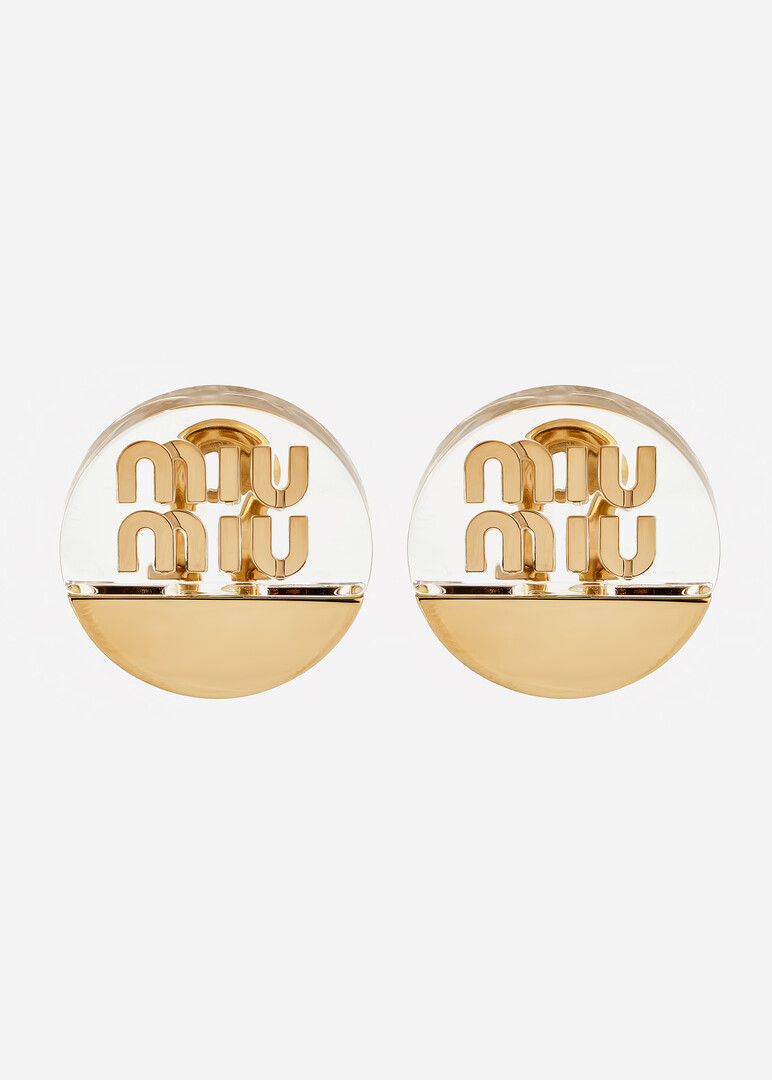 Golden clip on  Miu Miu