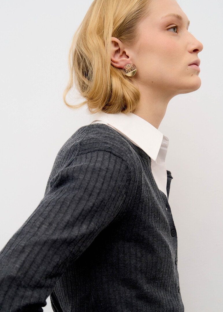 Golden clip on  Miu Miu