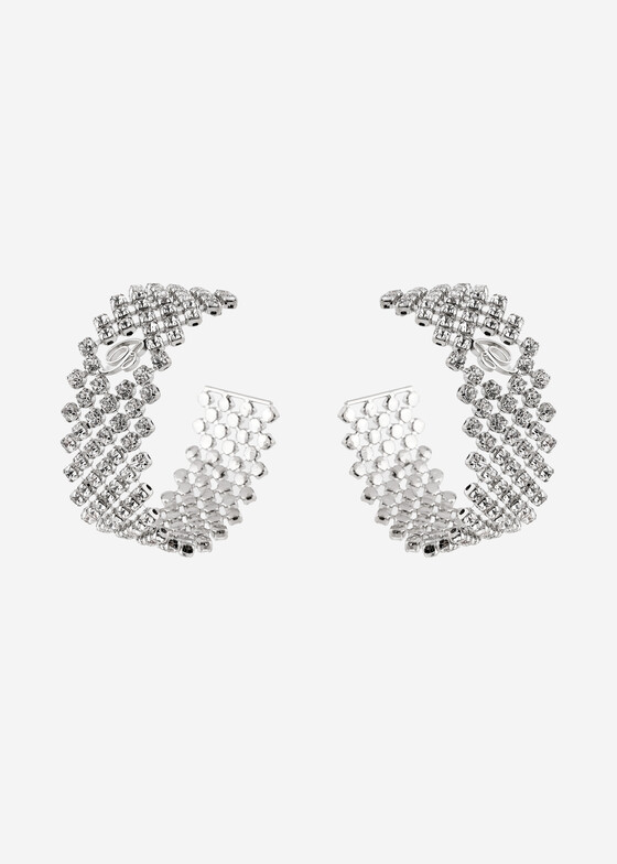 Серьги-кольца BLUMARINE Серьги-кольца RHINESTONE