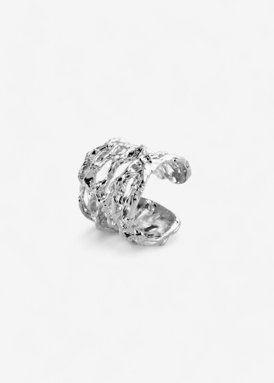 Широкие кольца Ringstone Серебристое кольцо Ocean Reef