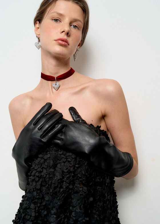 Серьги с подвесами MANKAYA safina concept Серебристые серьги с фианитами Flirt