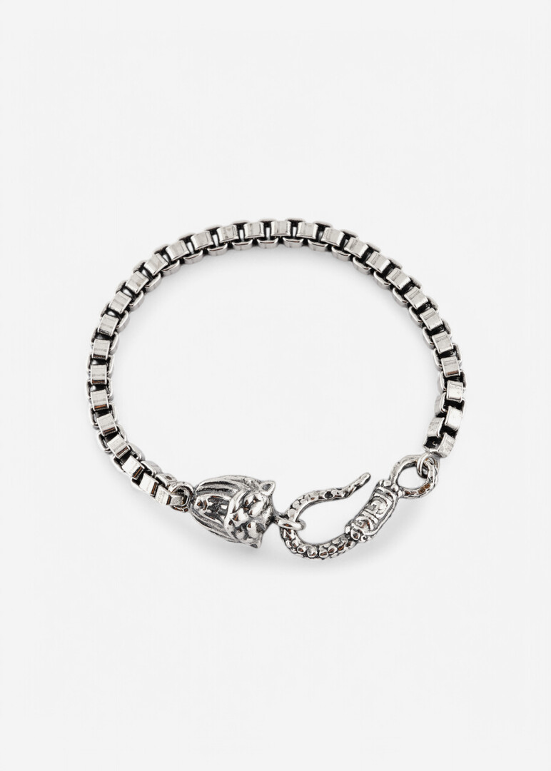 Chain bracelet made of silver