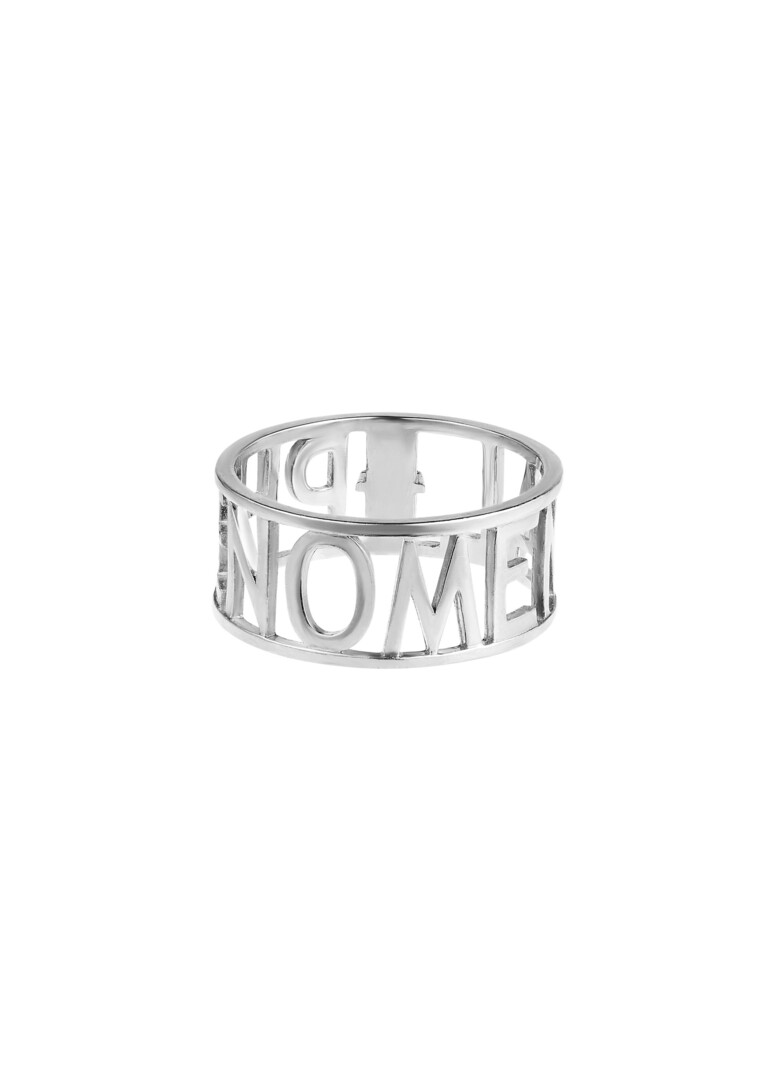 Silver ring with Crystal Phenomenal Girl Rhodium