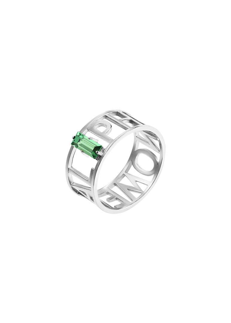 Silver ring with Crystal Phenomenal Girl Rhodium