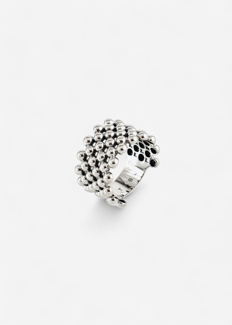 SPHERES Silver Ring