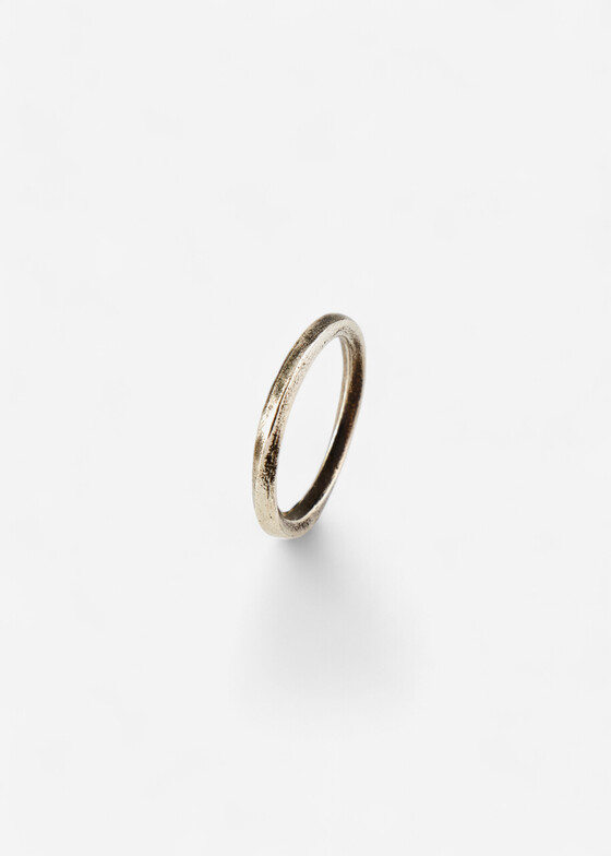 Тонкие кольца STL Lab Кольцо из серебра OVAL BLACK