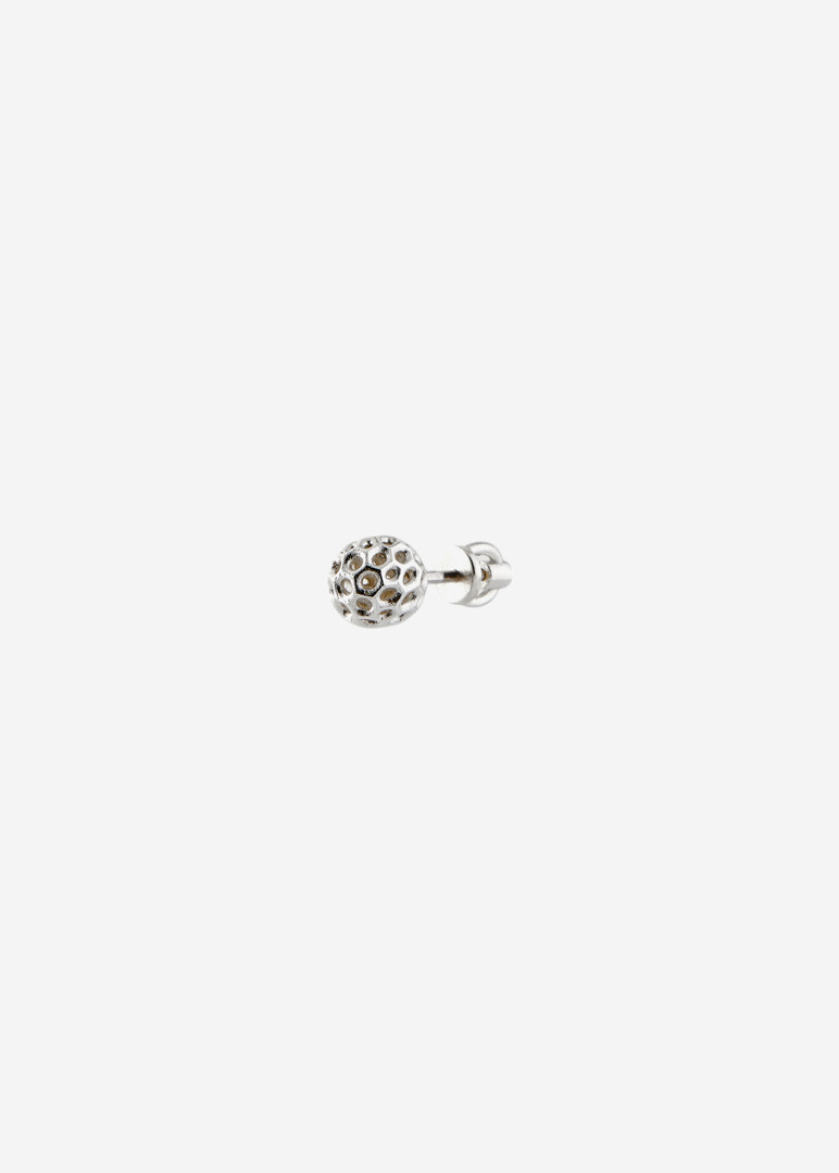 Моносерьга из серебра SKELETON