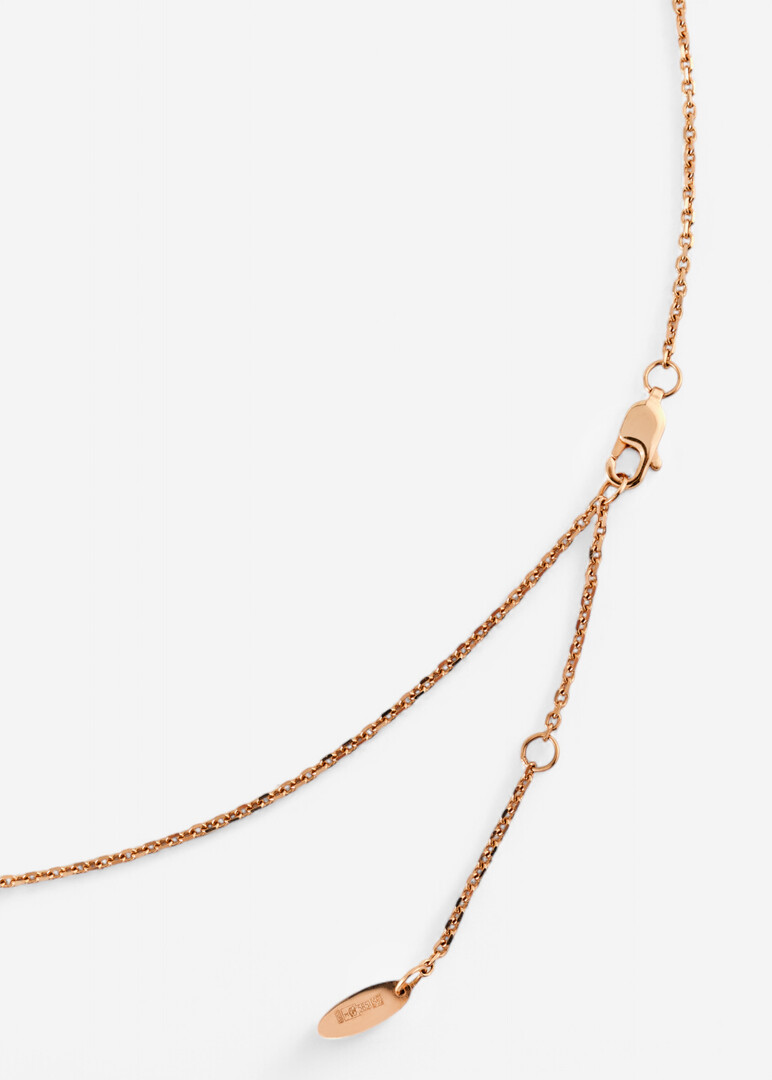 Transformer necklace made of gold and diamonds