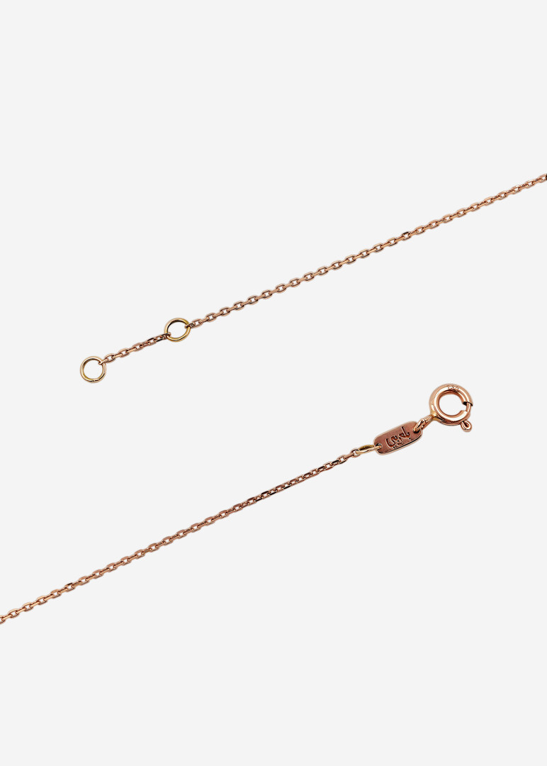 Rose gold bracelet with white diamonds Love