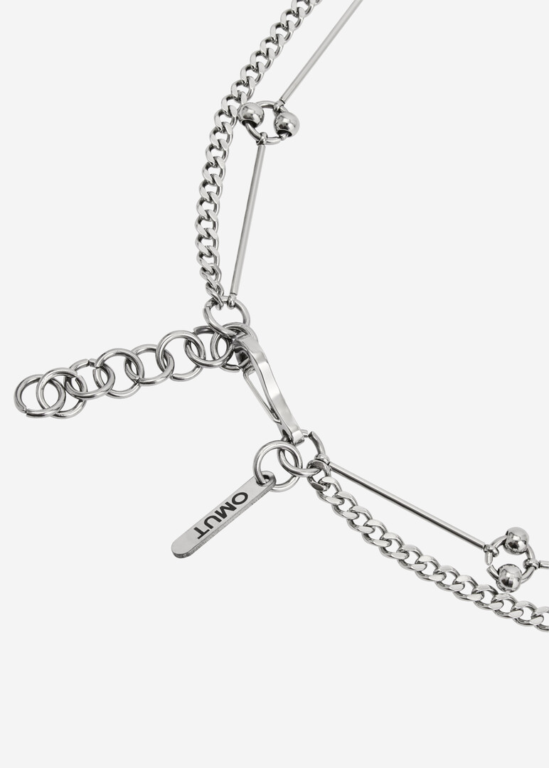 Choker made of chain and piercing elements STAKES made of steel