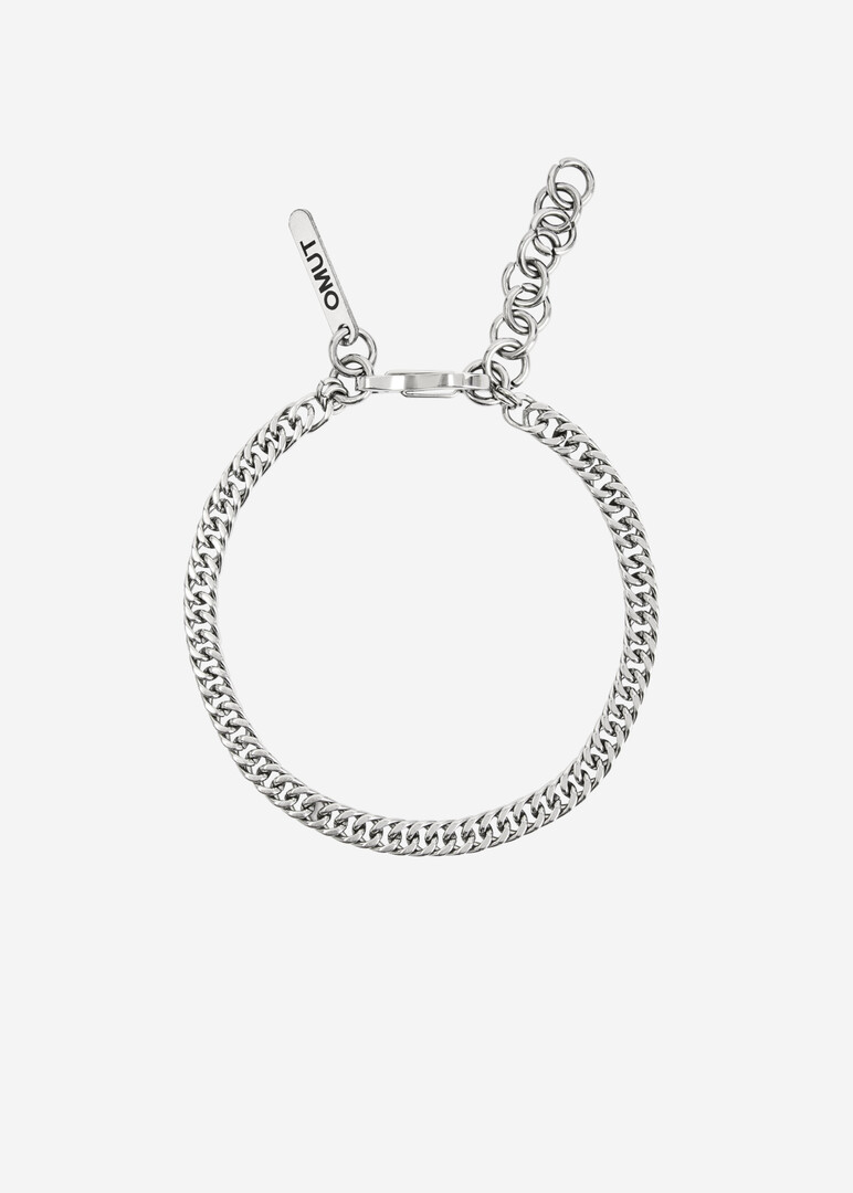 A set of two minimalistic MEETS bracelet chains made of steel