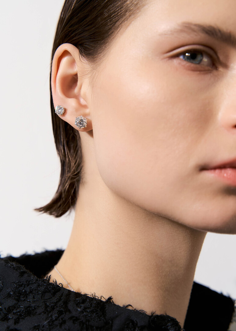 Poussettes made of gold with grown diamonds "Luxury"