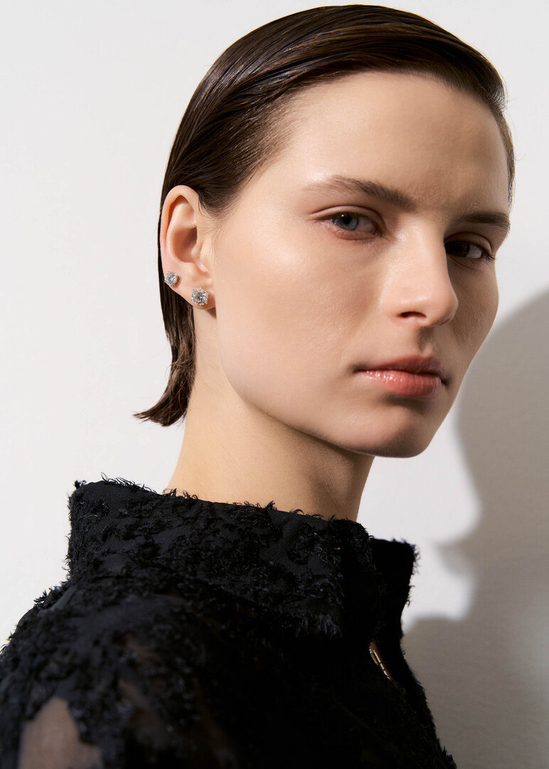 Poussettes made of gold with grown diamonds "Luxury"