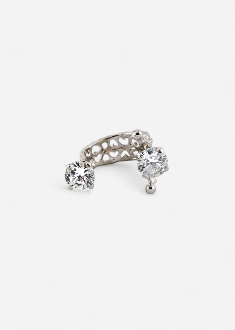 Ring made of silver with cubic zirconia "Astra"