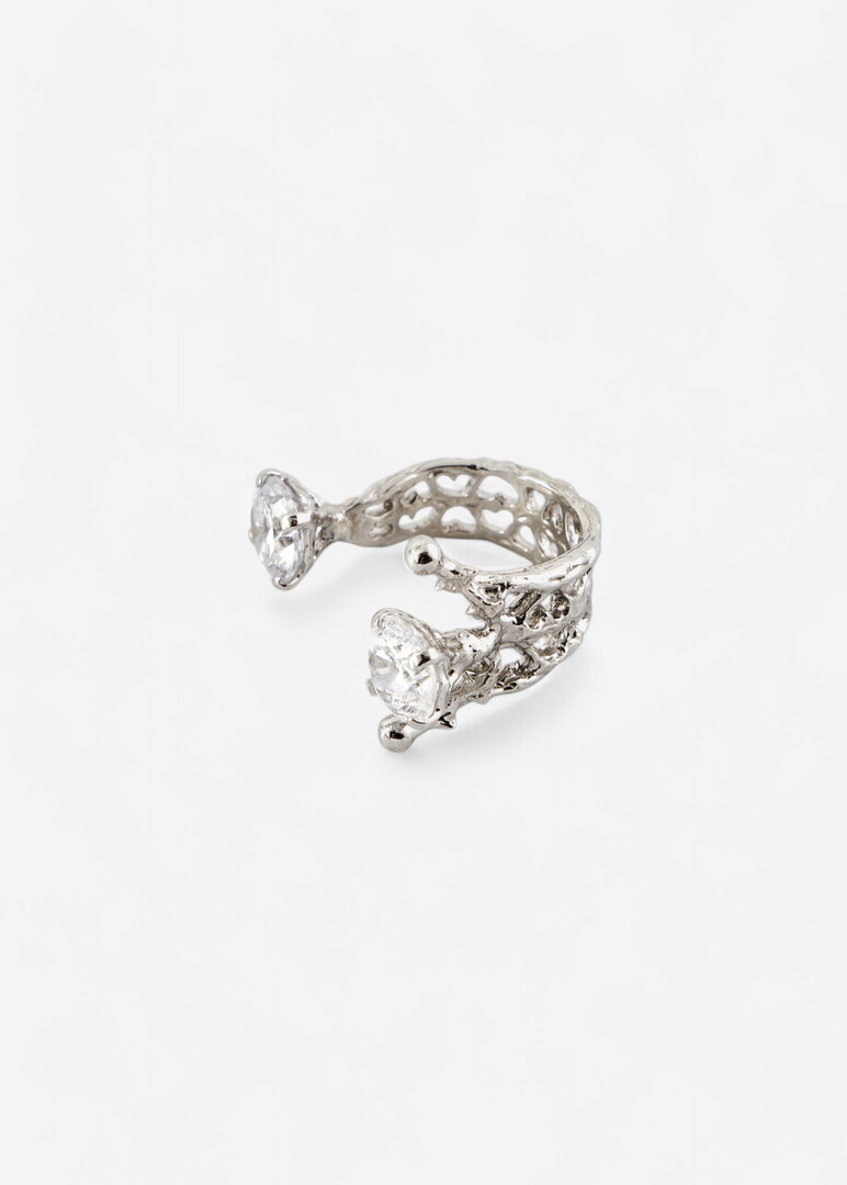 Ring made of silver with cubic zirconia "Astra"