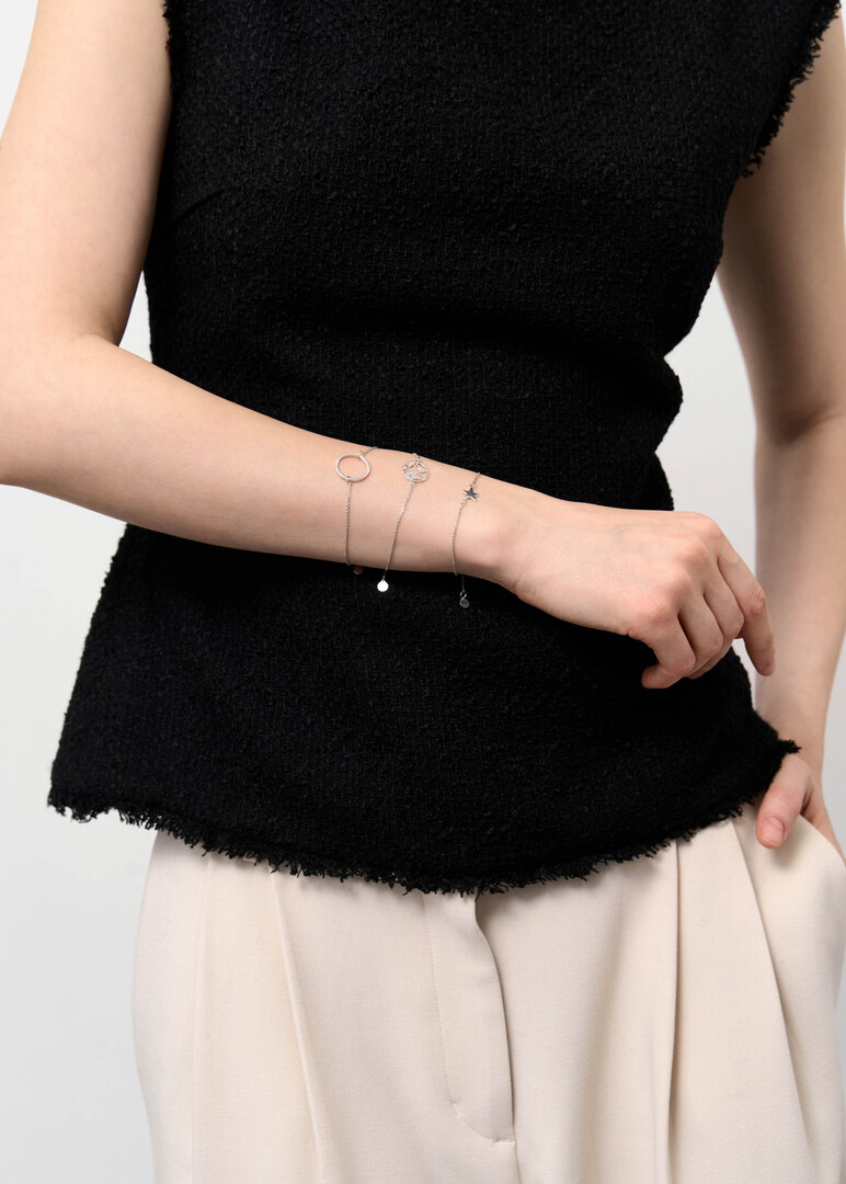 Silver bracelet "Orbit"