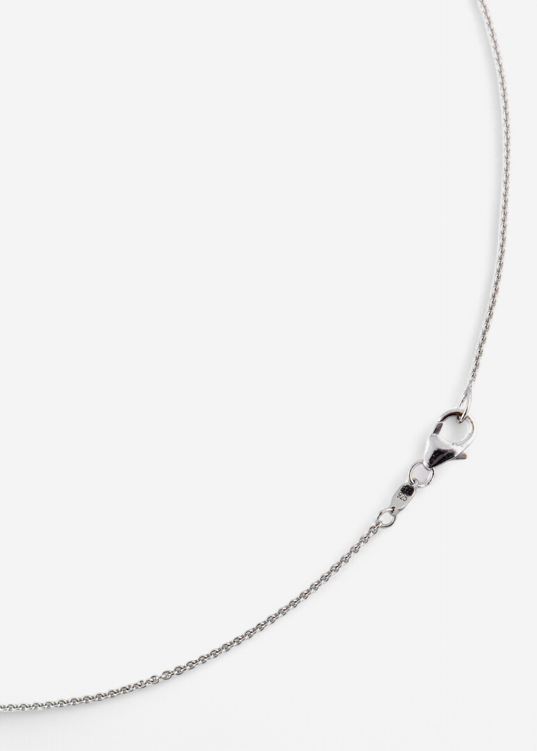 gold-plated silver pendant collier with cubic zirconia