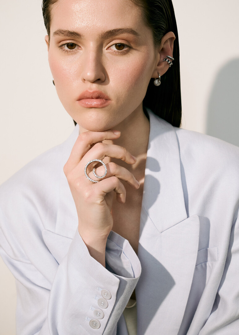 silver Spiral ring