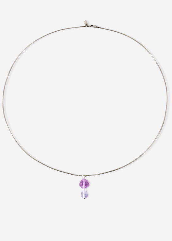 Кулоны и подвески AfterHours Workshop Колье с подвеской из стекла Magic Fungi «Lilac»